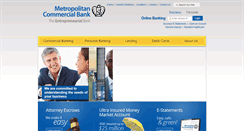 Desktop Screenshot of metropolitanbankny.com