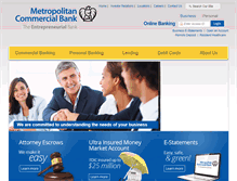 Tablet Screenshot of metropolitanbankny.com